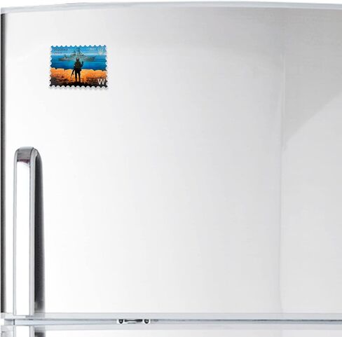 Fridge Magnet As Legendary Ukrainian Post Stamp Russian Warship, Go f***! in Kuwait