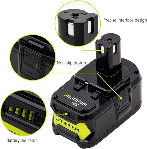 2-حزمة 6.0Ah 18V P108 تبديل البطارية لبطارية ليثيوم أيون P102 P103 P104 P105 P107 P108 لأداة الطاقة اللاسلكية 18 فولت + Plus in Kuwait