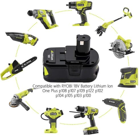 2-حزمة 6.0Ah 18V P108 تبديل البطارية لبطارية ليثيوم أيون P102 P103 P104 P105 P107 P108 لأداة الطاقة اللاسلكية 18 فولت + Plus in Kuwait