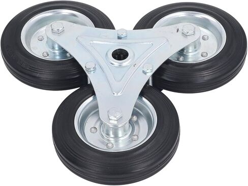 عجلة تسلق الدرج 6 بوصة سعة تحميل 300 رطل عجلة مثلثة متينة من المطاط الصلب عربة التسوق in Kuwait