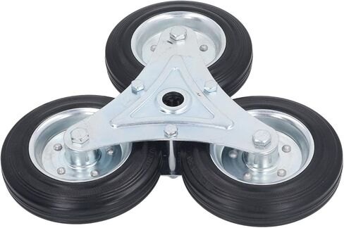 عجلة تسلق الدرج 6 بوصة سعة تحميل 300 رطل عجلة مثلثة متينة من المطاط الصلب عربة التسوق in Kuwait