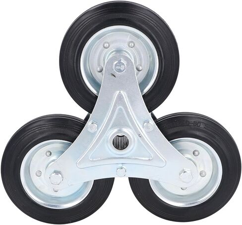 عجلة تسلق الدرج 6 بوصة سعة تحميل 300 رطل عجلة مثلثة متينة من المطاط الصلب عربة التسوق in Kuwait