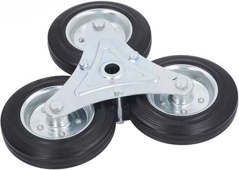 عجلة تسلق الدرج 6 بوصة سعة تحميل 300 رطل عجلة مثلثة متينة من المطاط الصلب عربة التسوق in Kuwait