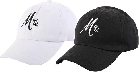 قبعات العروس والعريس قبعات البيسبول لحفلات الزفاف وحفلات شهر العسل هدية مطرزة قابلة للتعديل in Kuwait