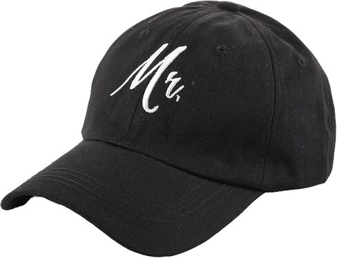 قبعات العروس والعريس قبعات البيسبول لحفلات الزفاف وحفلات شهر العسل هدية مطرزة قابلة للتعديل in Kuwait