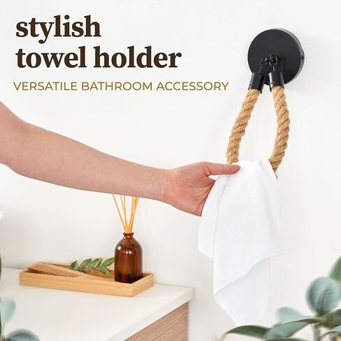 HENNEZ Bamboo Toilet Paper Holder Wall Mount - FSC Certified Wooden Toilet Paper Holder - Adhesive Bathroom Tissue Holder - Wood Toilet Paper Roll Holder Tissue Holder for Bathroom Toilet Paper Holder in Saudi Arabia