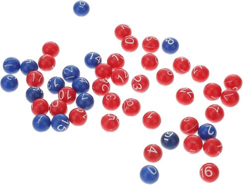49Pieces 1 to 49 Numbered Plastic Replacement Bingo Balls Raffle Balls, for Bingo Nights, Raffles, and More,Lost Bingo Ball Replacements (Colorful) in Kuwait