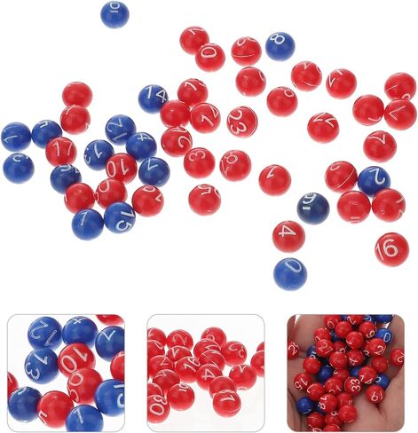 49Pieces 1 to 49 Numbered Plastic Replacement Bingo Balls Raffle Balls, for Bingo Nights, Raffles, and More,Lost Bingo Ball Replacements (Colorful) in Kuwait