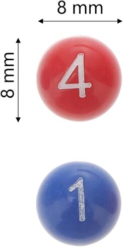 49Pieces 1 to 49 Numbered Plastic Replacement Bingo Balls Raffle Balls, for Bingo Nights, Raffles, and More,Lost Bingo Ball Replacements (Colorful) in Kuwait