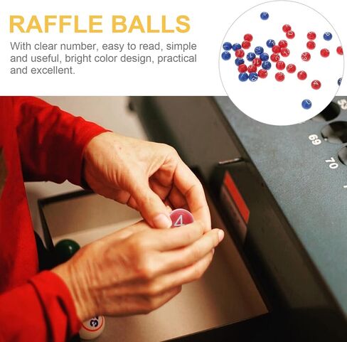 49Pieces 1 to 49 Numbered Plastic Replacement Bingo Balls Raffle Balls, for Bingo Nights, Raffles, and More,Lost Bingo Ball Replacements (Colorful) in Kuwait