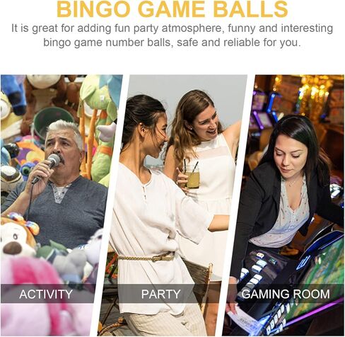 49Pieces 1 to 49 Numbered Plastic Replacement Bingo Balls Raffle Balls, for Bingo Nights, Raffles, and More,Lost Bingo Ball Replacements (Colorful) in Kuwait