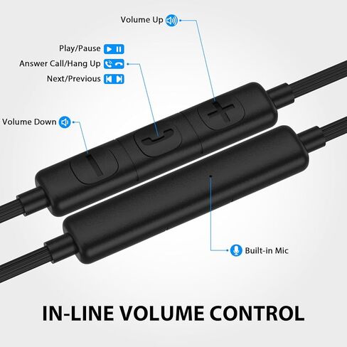 USB C Headphones for Samsung S24 Ultra S23 Fe Tab S9, Type C Earphone with Microphone HiFi Stereo Magnetic Case Wired Earbuds for iPhone 15 Pro Max Plus Galaxy S22 A35 A54 Flip Fold 5 Pixel 8 7 Pro in Saudi Arabia