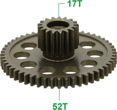 AMK Tamiya Gear 17/52T Tamiya الألومنيوم المقوى Diff Spool Gear لـ 1/10 RC Tamiya Blackfoot Monster Beetle TBF1752 Tamiya ترقيات الملحقات in Saudi Arabia