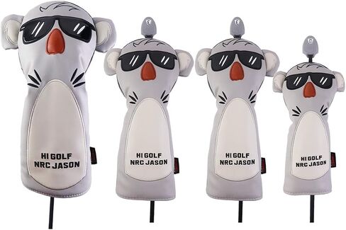 Animal Golf Headcover Driver Mallet Blade Putter Leather Cute Replacement Covers in Saudi Arabia