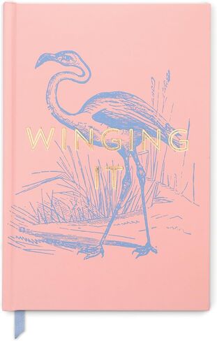 DesignWorks Ink Soft Touch Hardcover Funny Journal Notebook with Lined Pages and Ribbon Marker for Work, Writing, Journaling - Vintage Sass No Prob Llama Pink Journal 5.75" x 8.5" in Saudi Arabia