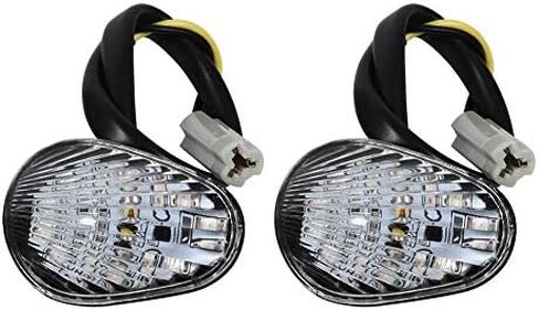 Motorcycle Turn Signal Light, Flush Mount Turn Signals, 1 Pair Amber Motorcycle LED Turn Signal Indicator Lamp Blinker Lights For Yamaha YZF R1 R6 R6S(Clear) in Saudi Arabia