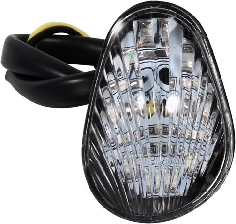 Motorcycle Turn Signal Light, Flush Mount Turn Signals, 1 Pair Amber Motorcycle LED Turn Signal Indicator Lamp Blinker Lights For Yamaha YZF R1 R6 R6S(Clear) in Saudi Arabia