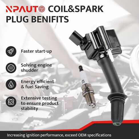 حزمة ملف الإشعال تناسب L4 1.4 2016 2017 2018 2019 Chevy Cruze Buick Encore، L4 1.5 2016-2019 Chevy Malibu، 2018-2022 Chevy Equinox، 2018-2020 GMC Terrain UF802، مجموعة من 4 in Saudi Arabia