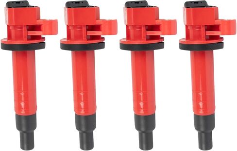 TRQ Ignition Coil Set Compatible with 2000-2002 Chevrolet 2003-2008 Pontiac 2000-2008 Toyota in Saudi Arabia