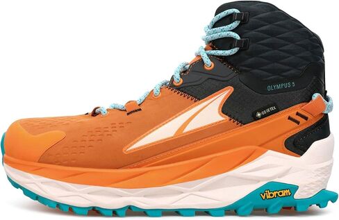 ALTRA Women's AL0A7R75 Olympus 5 Mid GTX Trail Running Shoe, Gray/Orange - 11 M US in Saudi Arabia