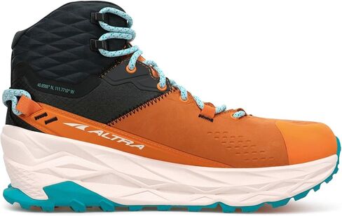 ALTRA Women's AL0A7R75 Olympus 5 Mid GTX Trail Running Shoe, Gray/Orange - 11 M US in Saudi Arabia