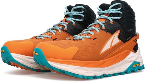 ALTRA Women's AL0A7R75 Olympus 5 Mid GTX Trail Running Shoe, Gray/Orange - 11 M US in Saudi Arabia