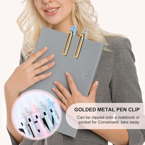 Aesthetic Gel Pens, 0.5 mm Fine Point Black Ink Pens, Quick Dry Smooth Writing Pens for Journaling Note Taking,Cute School Office Supplies,Gifts for Women Men (Aesthetic) in Saudi Arabia