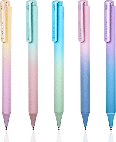 Aesthetic Gel Pens, 0.5 mm Fine Point Black Ink Pens, Quick Dry Smooth Writing Pens for Journaling Note Taking,Cute School Office Supplies,Gifts for Women Men (Aesthetic) in Saudi Arabia