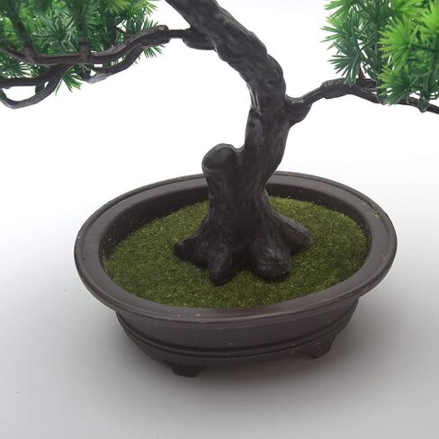 Artificial Bonsai Tree, Simulation Pine Tree Potted Plant, Office DIY Decorative Bonsai, Fake Green Plant Decoration Artificial Plants, for Desktop Display, Zen Garden Décor in Saudi Arabia