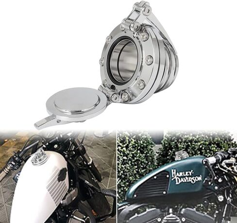 WINALL Motorcycle Fuel Tank Cover Gas Oil Cap For Harley Touring Sportster Dyna Softail. in Kuwait