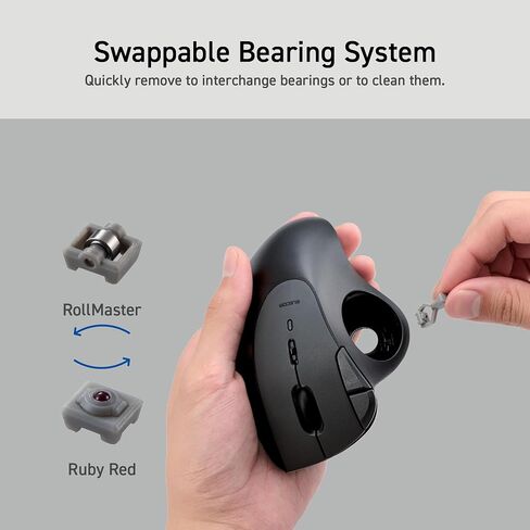 ELECOM Ergonomic Comfort Design Trackball IST Bluetooth 5.3, Smooth Tracking with Ruby Ball Bearing, 36mm Ball, Thumb Control, Compatible for Windows, PC, Mac, iPadOS, and Android Black (M-IT10BRBK) in Saudi Arabia