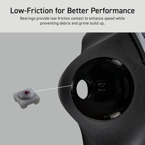 ELECOM Ergonomic Comfort Design Trackball IST Bluetooth 5.3, Smooth Tracking with Ruby Ball Bearing, 36mm Ball, Thumb Control, Compatible for Windows, PC, Mac, iPadOS, and Android Black (M-IT10BRBK) in Saudi Arabia