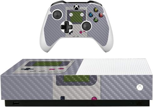 غلاف MightySkins من ألياف الكربون لجهاز Microsoft Xbox One S All-Digital Edition - Game Kid | لمسة نهائية واقية ومتينة من ألياف الكربون | سهل التطبيق والإزالة وتغيير الأنماط | صنع في الولايات المتحدة الأمريكية in Saudi Arabia