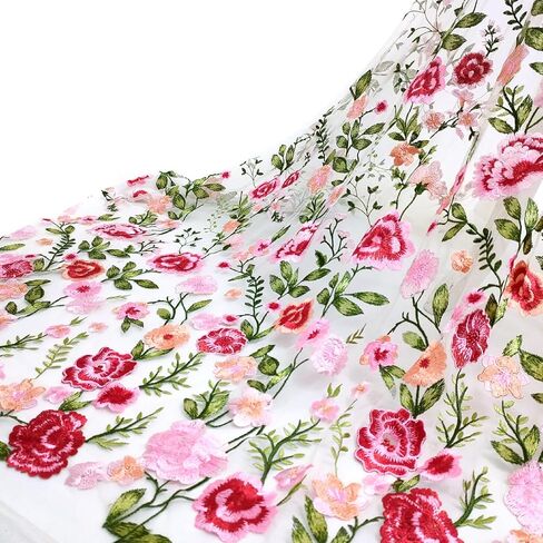 2Y نسيج الدانتيل طول 71.6 "العرض 59" رائعة التطريز زهرة نسيج الدانتيل الناعم بواسطة الفناء DIY بها بنفسك فستان الزفاف فستان حفلة فستان النسيج الملحقات in Kuwait