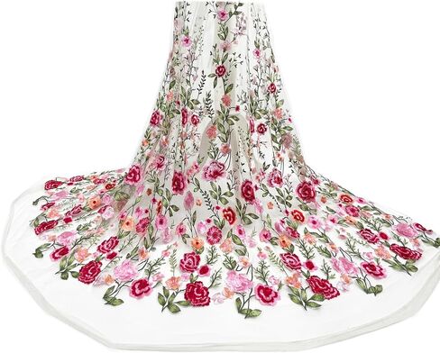 2Y نسيج الدانتيل طول 71.6 "العرض 59" رائعة التطريز زهرة نسيج الدانتيل الناعم بواسطة الفناء DIY بها بنفسك فستان الزفاف فستان حفلة فستان النسيج الملحقات in Kuwait