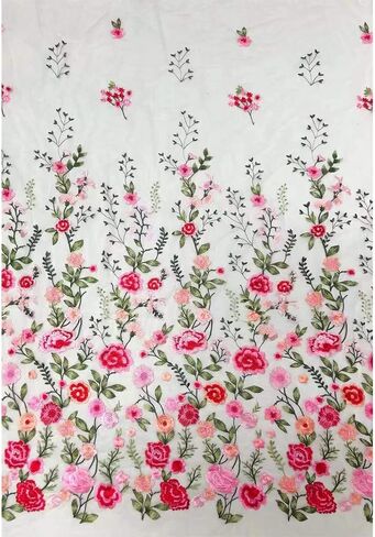 2Y نسيج الدانتيل طول 71.6 "العرض 59" رائعة التطريز زهرة نسيج الدانتيل الناعم بواسطة الفناء DIY بها بنفسك فستان الزفاف فستان حفلة فستان النسيج الملحقات in Kuwait