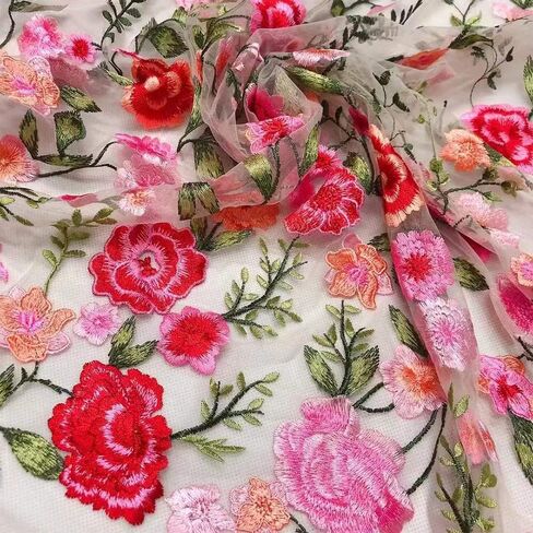 2Y نسيج الدانتيل طول 71.6 "العرض 59" رائعة التطريز زهرة نسيج الدانتيل الناعم بواسطة الفناء DIY بها بنفسك فستان الزفاف فستان حفلة فستان النسيج الملحقات in Kuwait