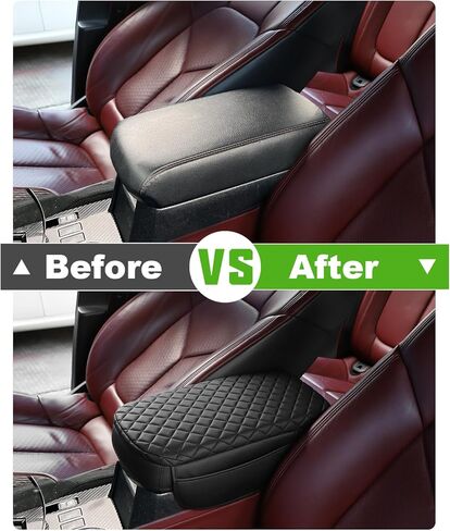 غطاء وحدة التحكم المركزية لسيارة Toyota 4Runner 2024 2010-2023 غطاء مسند الذراع الجيل الخامس 4Runner ملحقات أسود مع جيوب ترقية من جلد البولي يوريثان in Kuwait