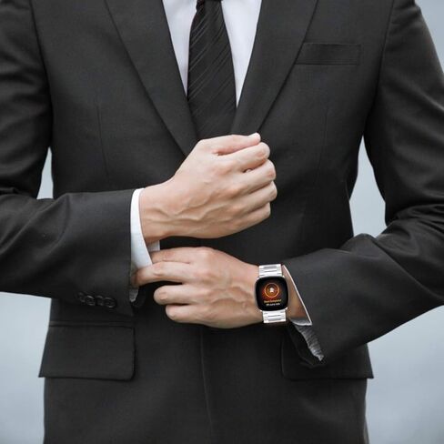 Compatible with Versa 4 / Fitbit Sense Band for Men and Women,Stainless Steel Metal Watch Bands Replacement Straps Accessories for Fitbit vera 4/fitbit sense in Kuwait