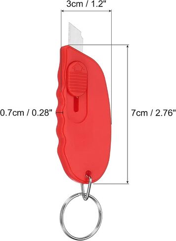 PATIKIL Mini Portable Box Cutter, 5 Pcs Package Opener Small Utility Office Letter Opener for Box Envelope Open, Paper Cutting, DIY, Blue in Saudi Arabia
