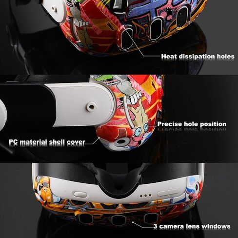 Hard Shell Protector Case Cover for Meta Quest 3,VR Headset Protector for Oculus Quest 3,Accessories for Quest 3 (White) in Kuwait