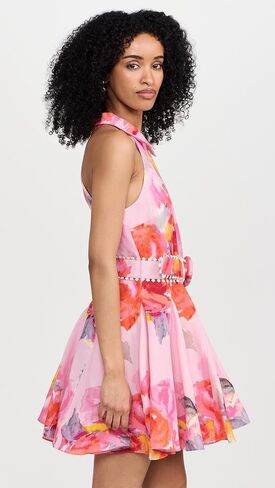 فستان نسائي قصير مع حزام بإبزيم in Kuwait