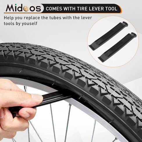 إطارات دراجة مقاس 20 × 4.0، إطار سميك لـ MTB، مجموعة استبدال إطارات الدراجة الدهنية للدراجة الإلكترونية تتضمن إطارات دراجة سميكة شديدة التحمل، أنبوب إطار سميك، رافعة إطار متوافقة مع شارع الثلج الجبلي الواسع لجميع التضاريس in Kuwait
