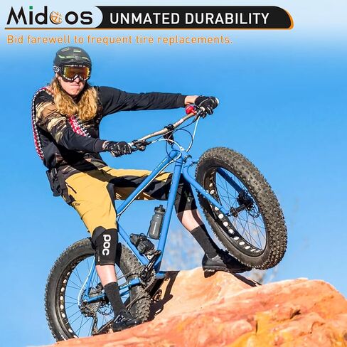 إطارات دراجة مقاس 20 × 4.0، إطار سميك لـ MTB، مجموعة استبدال إطارات الدراجة الدهنية للدراجة الإلكترونية تتضمن إطارات دراجة سميكة شديدة التحمل، أنبوب إطار سميك، رافعة إطار متوافقة مع شارع الثلج الجبلي الواسع لجميع التضاريس in Kuwait