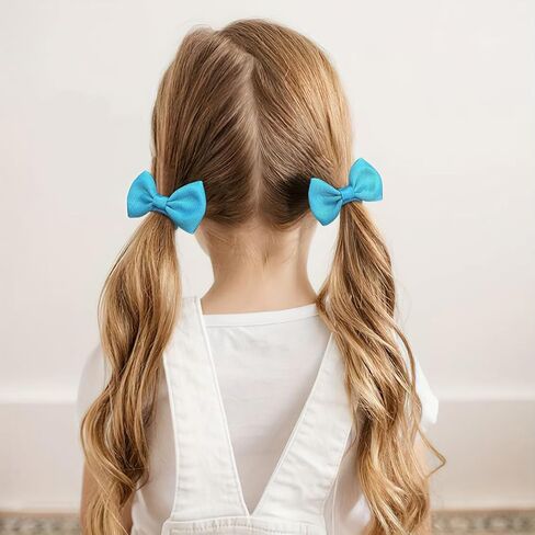 CÉLLOT Girls Hair Ties,20 PCS 2.75 inch Hair Bows No Slip Durable Elastic Ponytail Holders Hair Ties for Baby Girls Schoolgirls Kids Toddler Hair Accessories in Saudi Arabia