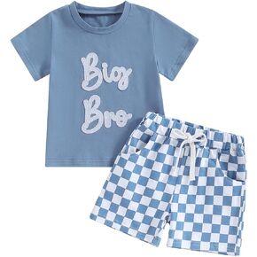 Toddler Baby Girl Clothes Summer Short Sleeve Letter Shirt Casual Shorts Big Sister Little Sister Matching Outfits