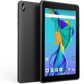 EGOTEK [UPDATED] 7 Inch WiFi Tablet, Android 10 GMS Certified OS, 2.5D Glass Touch Screen, Support WiFi 6 802.11 ax,1.5GHz Quad Core, 2GB+32GB, Fast speed, Long Life Battery, Free Leather Case(Black)