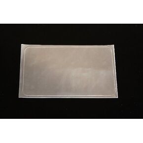 50 Crystal Clear Self Stick ID Overlays, Thin .05 Mil