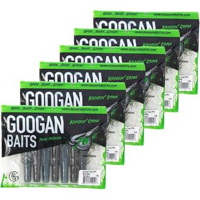Googan Squad Krackin' Craw Fishing Lures - for Bass Fishing, Saltwater & Freshwater Fishing, Soft Bait with Patented Kicking Claws, Ideal Fishing Gear & Equipment