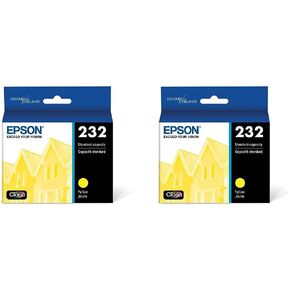EPSON 232 Claria Ink Standard Capacity Yellow Cartridge (T232420-S) Works with WorkForce WF-2930, WF-2950, Expression XP-4200, XP-4205